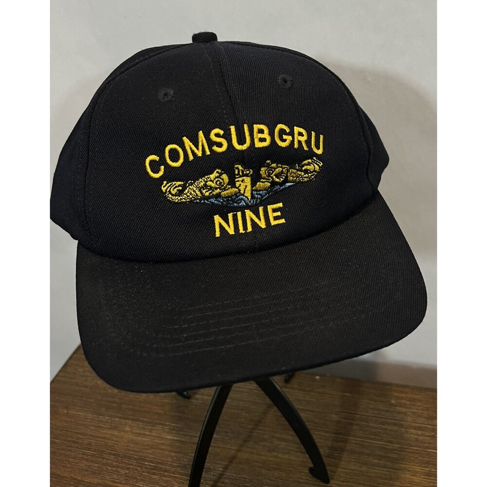 VINTAGE Navy COMSUBGRU NINE Snapback Hat/Cap - Wool